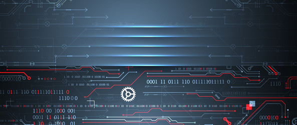 abstract technology concept computer code vector image