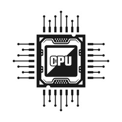 Computer CPU Object vector image