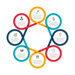 Process Cycle Diagram with Steps vector image