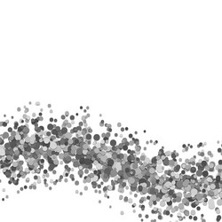 abstract blank wavy dispersed confetti circle vector