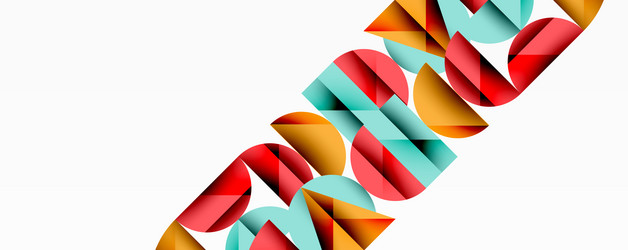 abstract geometric shapes overlap creating vector image