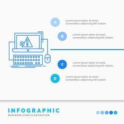 computer crash error failure system infographics vector image