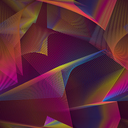 Kaleidoscopic Fluid Pattern vector