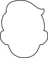 man faceless profile vector