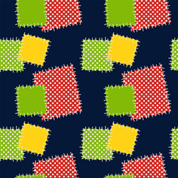 seamless background with patches vector image