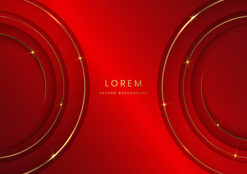 luxury 3d template design circles overlapping vector