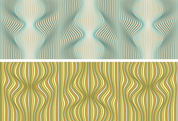 abstract color lines patterns set vector image