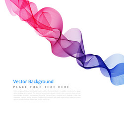 Abstract background with smooth color wave Vector Image