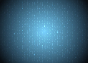 binary code blue background big data vector