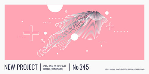 abstract background with dynamic waves vector image