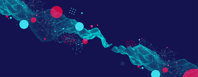 Abstract Tech Background - Network & Data vector image
