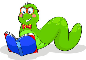 Schoolboy reading a book Royalty Free Vector Image