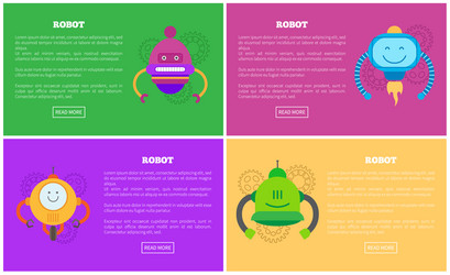 Robots automated mechanisms vector