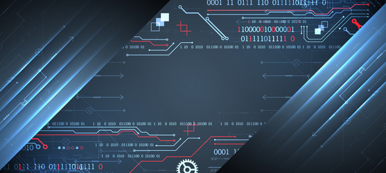 abstract technology concept computer code vector image