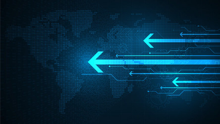 access to large amounts data at high speeds vector image