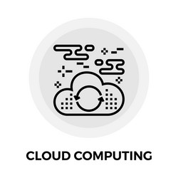 Cloud Computing Icon vector image