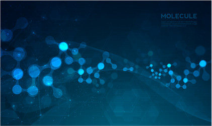 dna digital sequence code structure with glow vector image