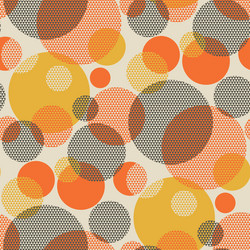 geometric circle seamless pattern vector image