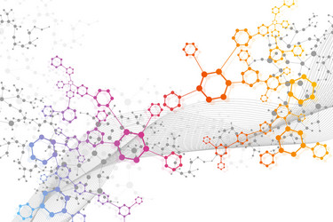 science network pattern connecting lines and dots vector image