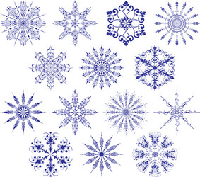 snowflakes Vector Image