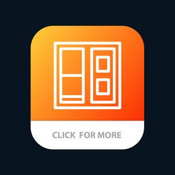 building house door mobile app button android vector