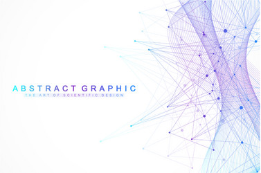Connected Data Network Abstract vector image