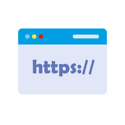 hypertext transfer protocol concept https vector image