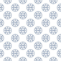 stem round concept thin line seamless pattern vector