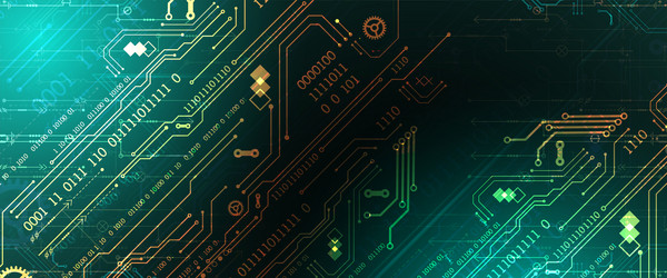 abstract background on technological vector image