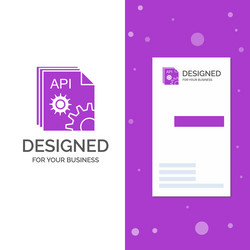 business logo for api app coding developer vector image