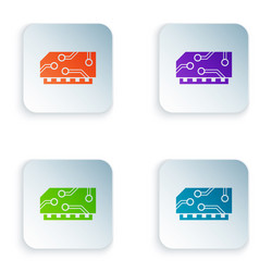 color ram random access memory icon isolated vector image