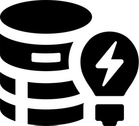 Database idea icon vector