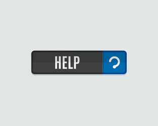 help web button modern flat design vector image