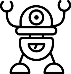 robot cybernetic technology character artificial vector image