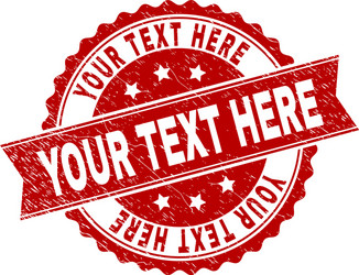 Grunge Textured Seal Stamp vector