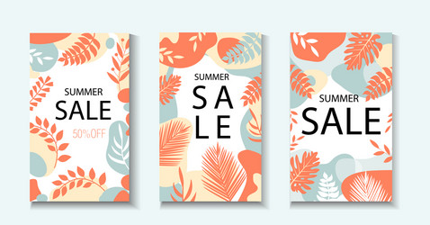 hello summer collection abstract background vector image