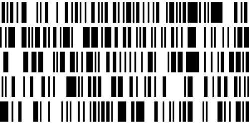 seamless pattern with several vertical barcodes vector image