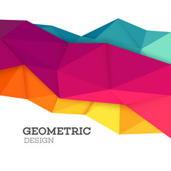 abstract geometric triangle low poly set vector image