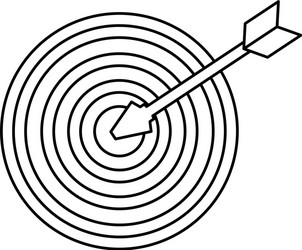 target dartboard symbol vector image