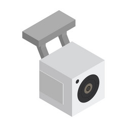Security camera iconisometric icon Royalty Free Vector Image