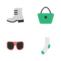 Set of simple equipment icons vector