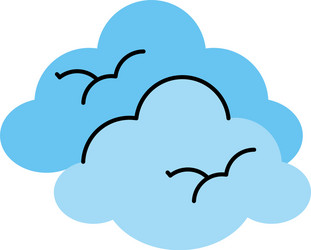 Clouds sky icon Royalty Free Vector Image - VectorStock