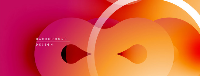 abstract gradient background overlapping circles vector image
