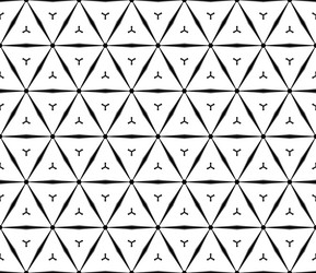 seamless hexagons and triangles pattern vector image