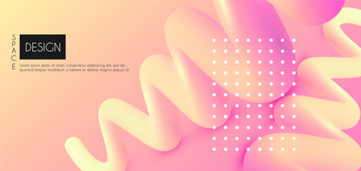 3d gradient design colorful abstract composition vector image