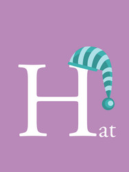 colourful alphabet card Vector Image