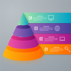 Infographics four options vector