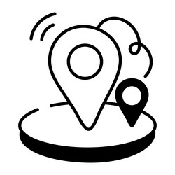 Location pins vector