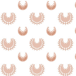 seamless pattern with abstractions in boho style vector image