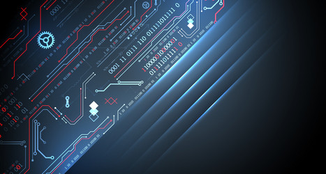 abstract technology concept computer code vector image